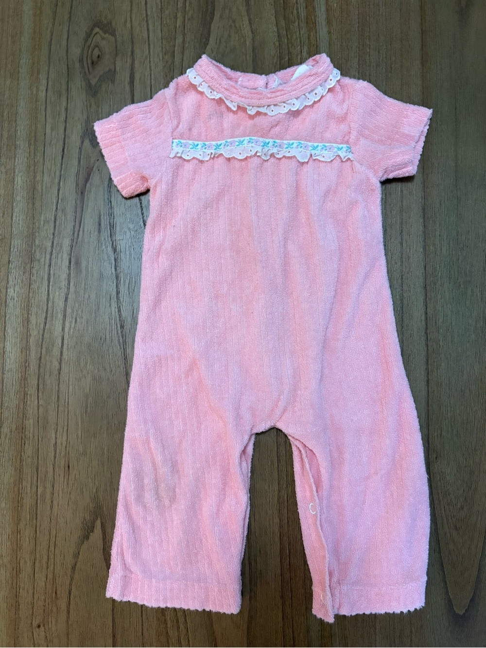 TODDLETIME 6-12 MONTHS ✨ VTG 90s long sleeve jumper infant pink VGUC